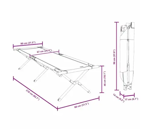 Saliekamās Saules Gultas 2 Gab. Ar Pārvadāšanas Somu Sarkanā 600D Oxford Audumā Vidaxl