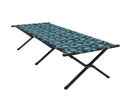 Saliekamās Saules Gultas 2 Gab Ar Pārnēsāšanas Maisu, Lapu Raksts, 600D Oxford Audums Vidaxl