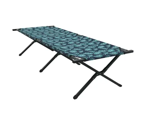 Saliekamās Saules Gultas 2 Gab Ar Pārnēsāšanas Maisu, Lapu Raksts, 600D Oxford Audums Vidaxl