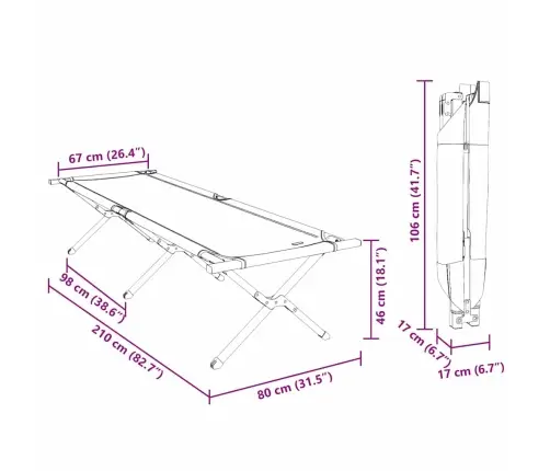 Saliekamās Saules Gultas 2 Gab Ar Pārnēsāšanas Maisu, Lapu Raksts, 600D Oxford Audums Vidaxl