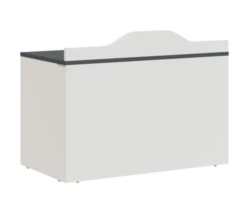 Rotaļlietu Kaste Ar Uzglabāšanu Pelēka Un Balta 73 X 33 X 55 Cm Vidaxl