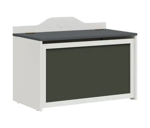 Rotaļlietu Kaste Ar Uzglabāšanu Pelēka Un Balta 73 X 33 X 55 Cm Vidaxl