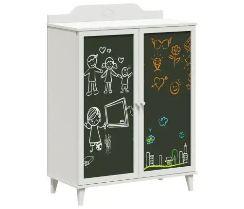 Krishtuli Skapītis Ar Plauktu Ar Durvīm Balts Inženierijas Koks Vidaxl