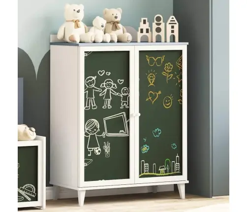 Krishtuli Skapītis Ar Plauktu Pelēka Un Balta Inženierijas Koks Vidaxl