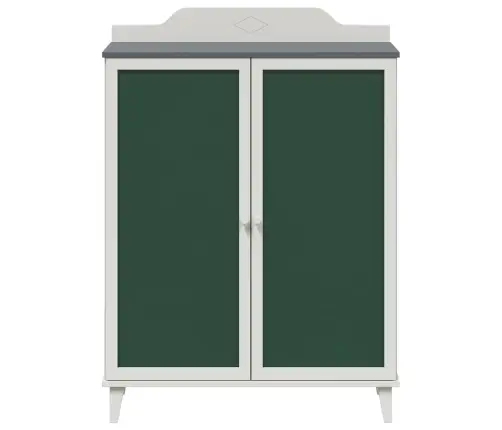 Krishtuli Skapītis Ar Plauktu Pelēka Un Balta Inženierijas Koks Vidaxl