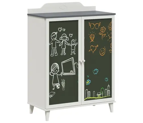 Krishtuli Skapītis Ar Plauktu Pelēka Un Balta Inženierijas Koks Vidaxl