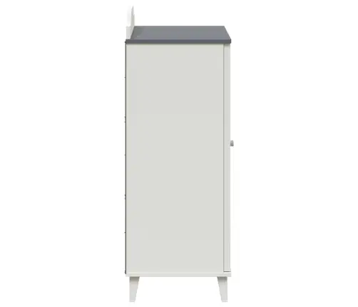 Krishtuli Skapītis Ar Plauktu Pelēka Un Balta Inženierijas Koks Vidaxl