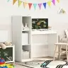 Kriiditahvli Laud Riiuliga Valge 120 X 45 X 118.5 Cm Tehispuit