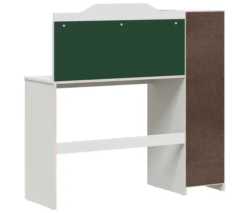 Kreida Galda Balts 120 X 45 X 118.5 Cm Inženierijas Koks Vidaxl