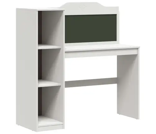 Kriiditahvli Laud Riiuliga Valge 120 X 45 X 118.5 Cm Tehispuit