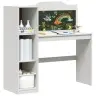 Kriiditahvli Laud Riiuliga Valge 120 X 45 X 118.5 Cm Tehispuit