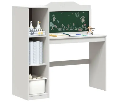 Kreida Galda Balts 120 X 45 X 118.5 Cm Inženierijas Koks Vidaxl