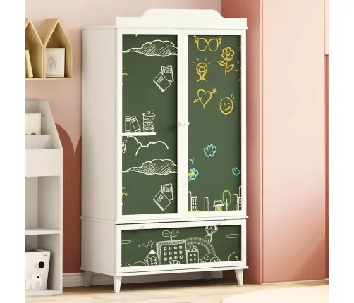 Funkcionāla Skolas Skapītis Ar Plauktu Balts Inženierijas Koks Vidaxl