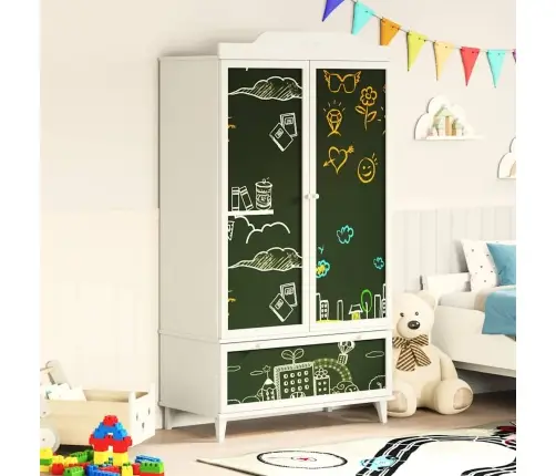 Funkcionāla Skolas Skapītis Ar Plauktu Balts Inženierijas Koks Vidaxl