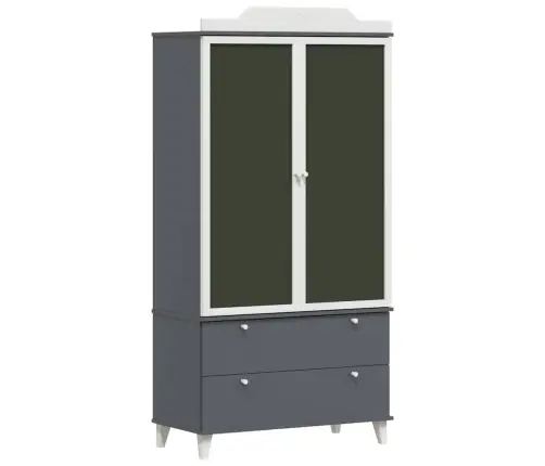 Funkcionāla Skolas Skapītis Pelēka Un Balta Inženierijas Koks Vidaxl