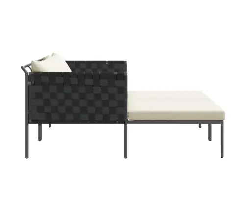 Saulėtas Gultas 2-Asmuo Antracitas 115 X 153 X 69.5Cm Plienas