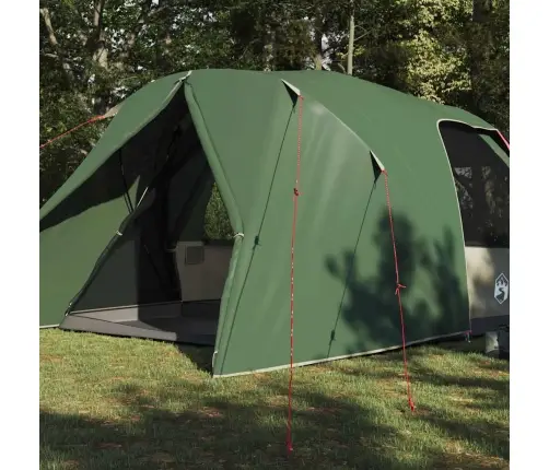 Kupola Telts Ar Jumtu Ar Uzglabāšanu Zaļa 396 X 304 X 193 Cm Vidaxl