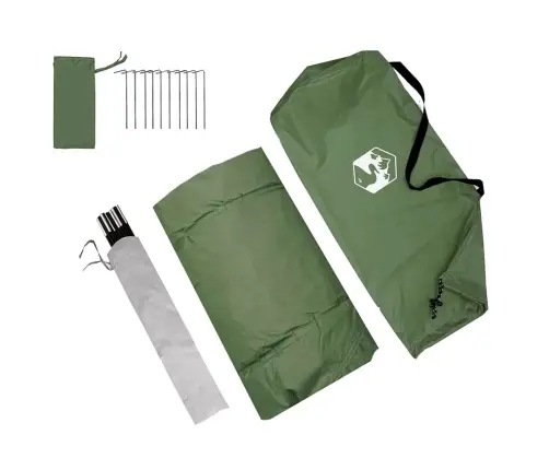 Karavano Palapinė Su Stogu Su Saugykla Žalia 410 X 275 X 245 Cm