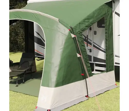 Karavano Palapinė Su Stogu Su Saugykla Žalia 410 X 275 X 245 Cm