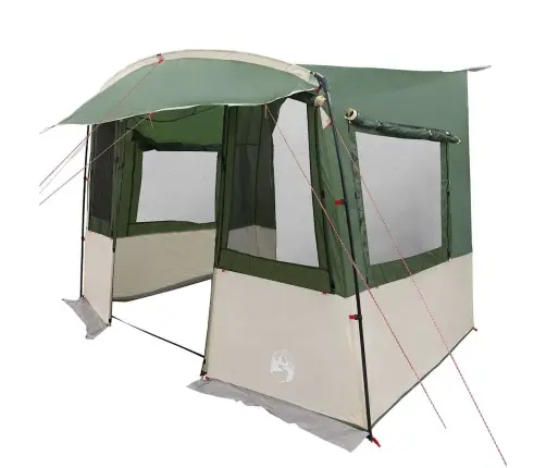 Užpakalinė Palapinė Karavanui Su Stogu Žalia 352 X 250 X 240 Cm