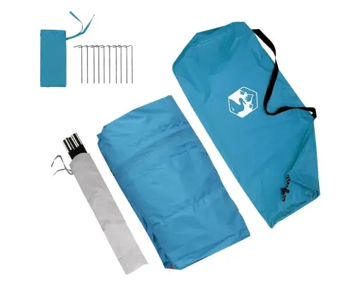 Aizmugures Telts Karavanam Taisnstūra Zila 352 X 250 X 245 Cm Vidaxl