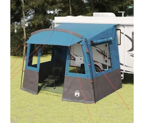 Aizmugures Telts Karavanam Taisnstūra Zila 352 X 250 X 245 Cm Vidaxl