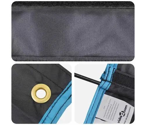 Pakarams Telts Organizators Ar 10 Kabatām Ar Uzglabāšanu Melna Vidaxl