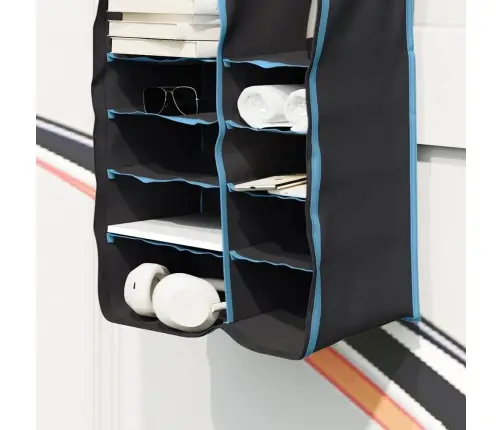 Pakarams Telts Organizators Ar 10 Kabatām Ar Uzglabāšanu Melna Vidaxl