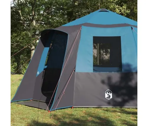 Kabriolet Telts Ar Jumtu Zila Un Pelēka 405 X 405 X 273 Cm Vidaxl