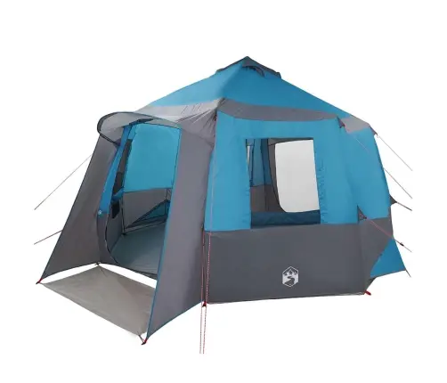 Kabriolet Telts Ar Jumtu Zila Un Pelēka 405 X 405 X 273 Cm Vidaxl