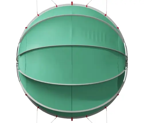 Baseina Kupols Zaļa 336 X 322 X 160 Cm Vidaxl