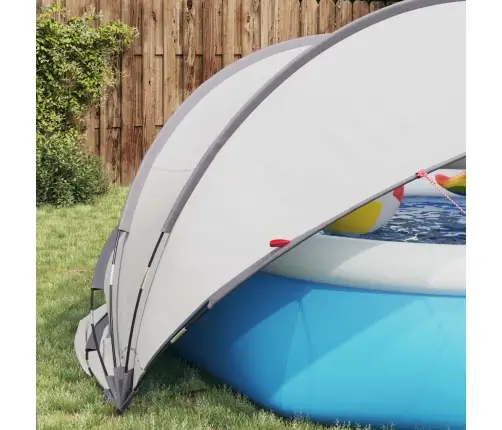 Baseina Kupols Pelēka Un Oranža 336 X 322 X 160 Cm Vidaxl