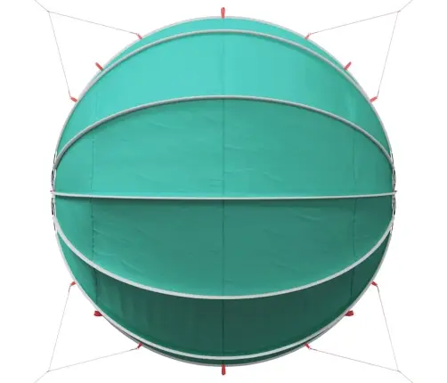 Baseina Kupols Zaļa 430 X 430 X 210 Cm Vidaxl