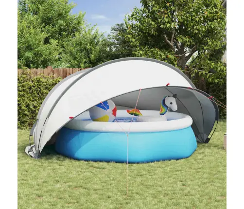 Baseina Kupols Pelēka Un Oranža 430 X 430 X 210 Cm Vidaxl