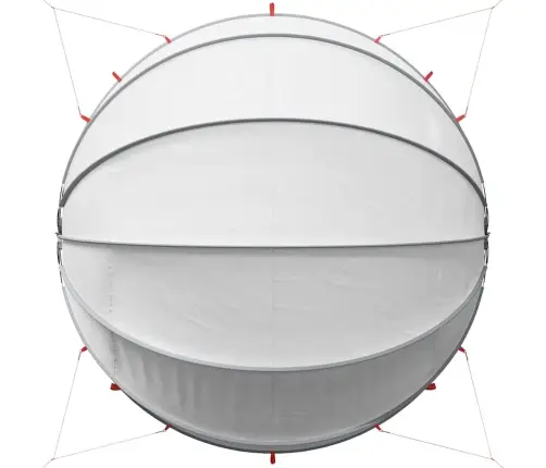 Baseina Kupols Pelēka Un Oranža 430 X 430 X 210 Cm Vidaxl