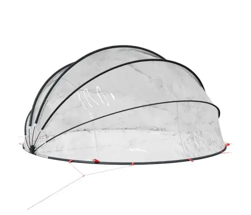 Baseina Kupols Caurspīdīgs 472 X 460 X 229 Cm Pvc Vidaxl