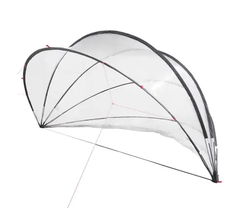 Baseina Kupols Caurspīdīgs 472 X 460 X 229 Cm Pvc Vidaxl