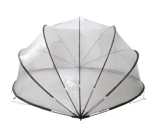 Baseina Kupols Caurspīdīgs 472 X 460 X 229 Cm Pvc Vidaxl