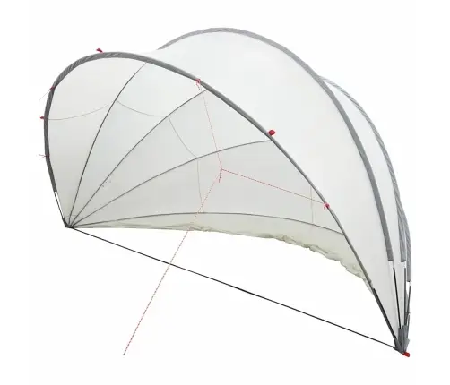 Baseina Kupols Pelēka Un Oranža 500 X 500 X 236 Cm Vidaxl