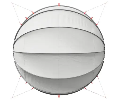 Baseina Kupols Pelēka Un Oranža 500 X 500 X 236 Cm Vidaxl