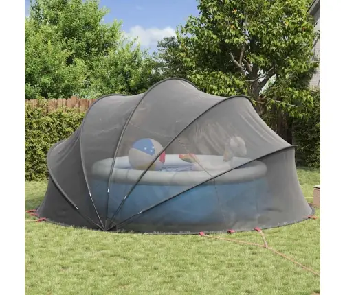 Baseina Kupols Melna 500 X 500 X 236 Cm Vidaxl