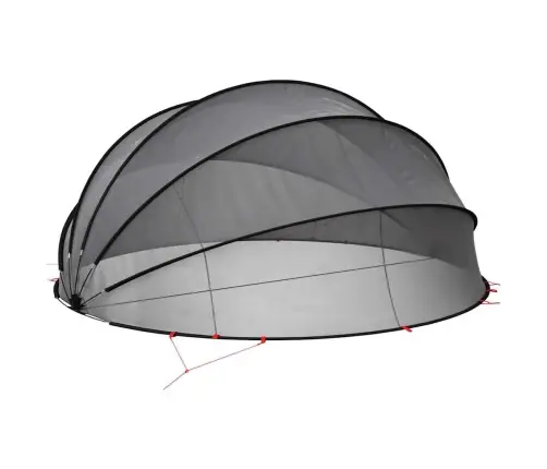 Baseina Kupols Melna 500 X 500 X 236 Cm Vidaxl