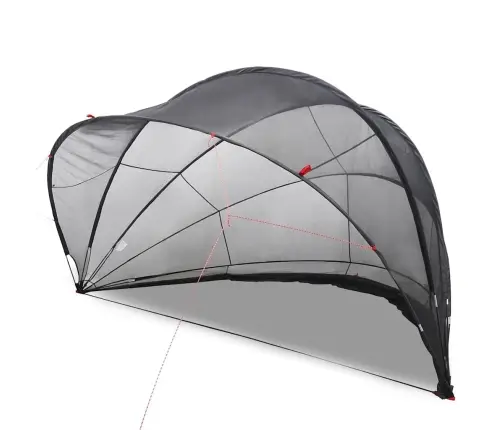 Baseina Kupols Melna 500 X 500 X 236 Cm Vidaxl