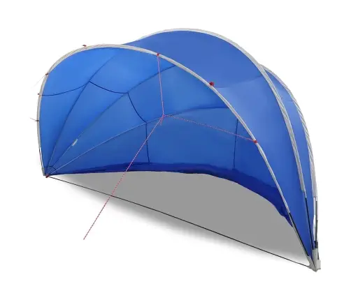 Baseina Kupols Zila 546 X 516 X 250 Cm Vidaxl