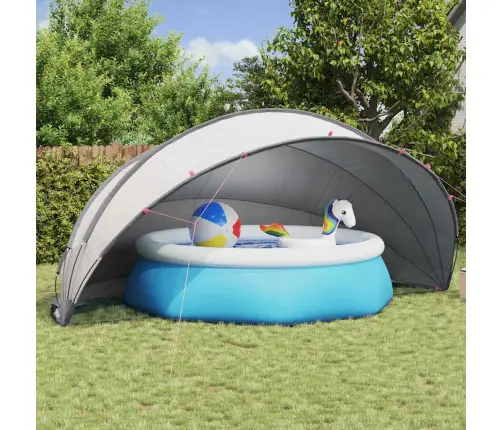 Baseina Kupols Pelēka Un Oranža 546 X 516 X 250 Cm Vidaxl