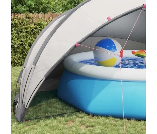 Baseina Kupols Pelēka Un Oranža 546 X 516 X 250 Cm Vidaxl