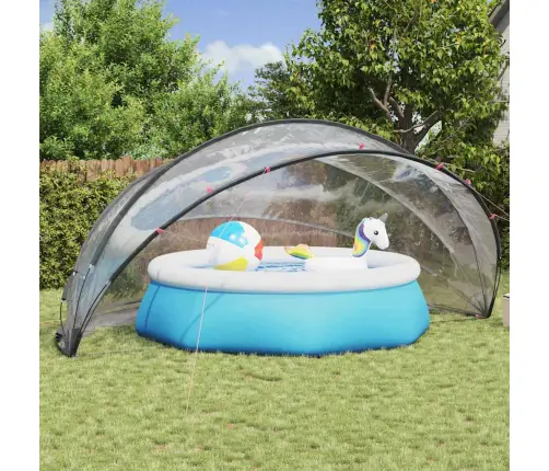 Baseina Kupols Caurspīdīgs 546 X 516 X 250 Cm Pvc Vidaxl