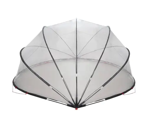 Baseina Kupols Caurspīdīgs 546 X 516 X 250 Cm Pvc Vidaxl