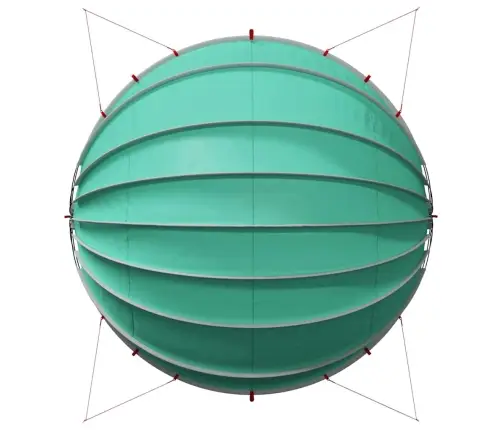 Baseni Kuppel Roheline 592 X 590 X 275 Cm