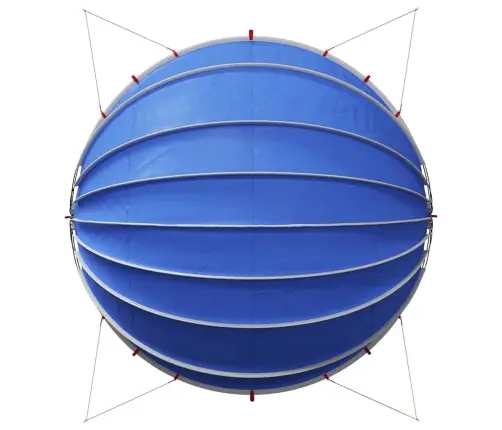 Baseina Kupols Zila 592 X 590 X 275 Cm Vidaxl